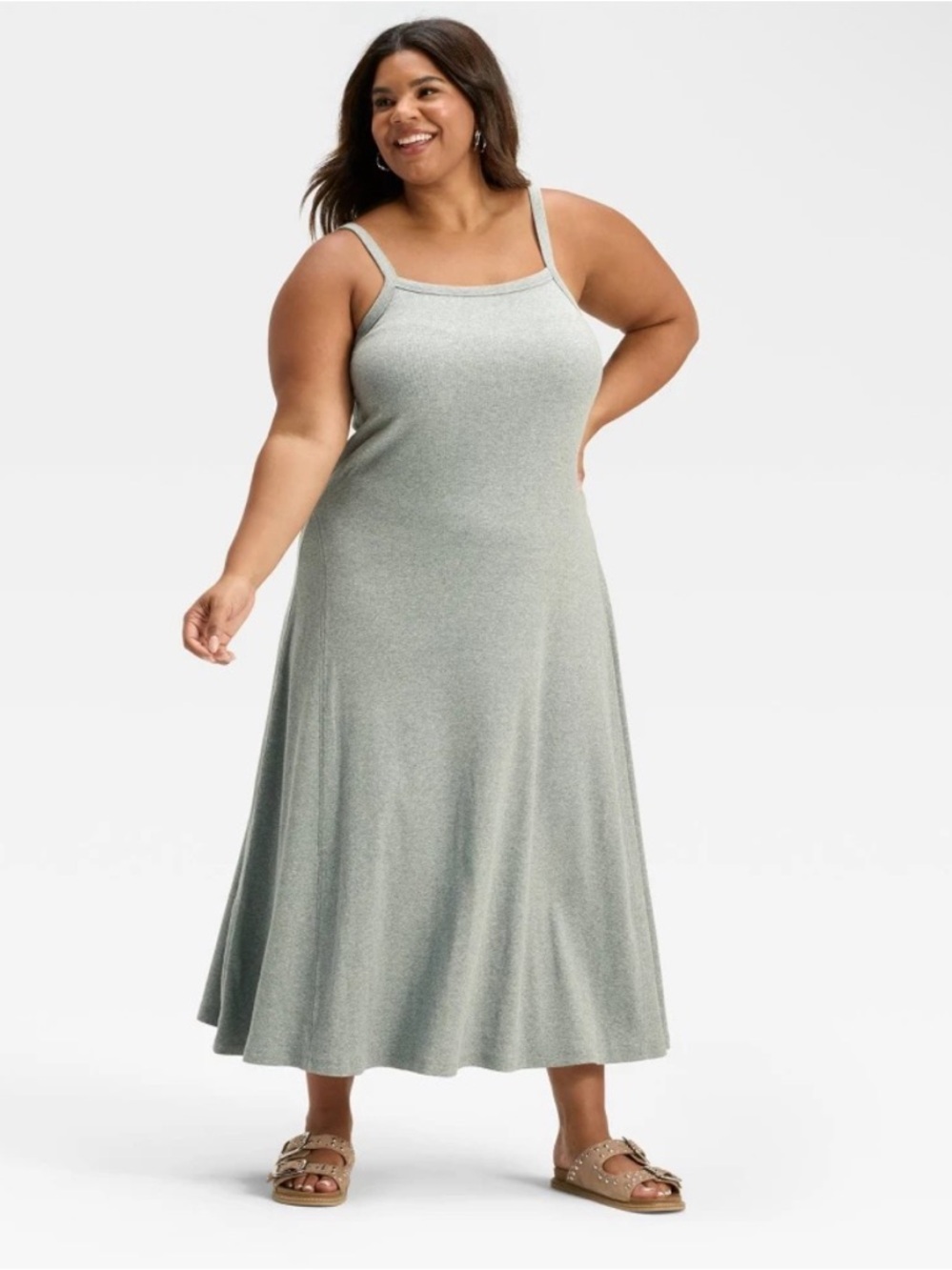 Universal Thread Gray Maxi Tank Dress